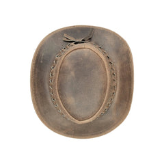 Disstressed Brown Suede Cowboy Hat-TruClothing