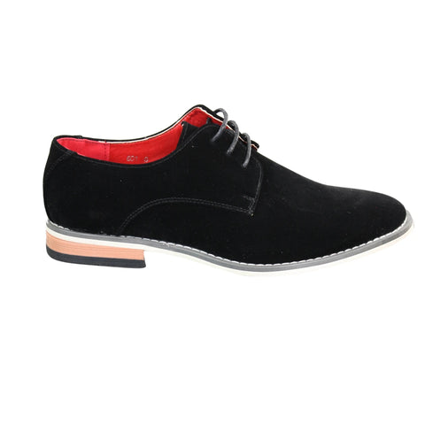 Men s Suede Smart Casual Oxford Laced Shoes Brown Black Blue TruClothing