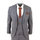 Grey 3 Piece Suit with Double Breasted Waistcoat-TruClothing
