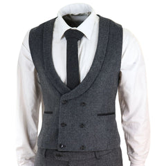 Grey Tweed 3 Piece Suit-TruClothing