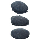 HT6364 - Mens Herringbone Tweed Newsboy Hat-TruClothing