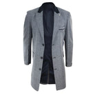 Herringbone Tweed 3/4 Long Overcoat-TruClothing