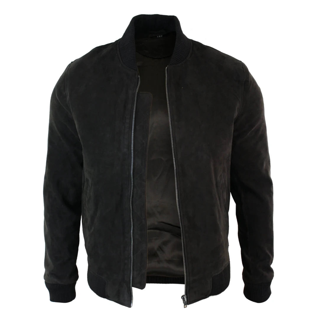 Suede 2025 leather bomber
