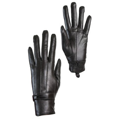 Fleece lined online leather gloves women's