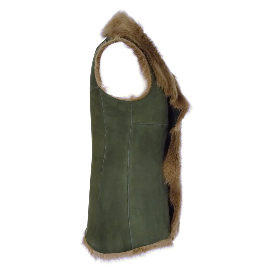 Sheepskin 2025 waistcoat womens