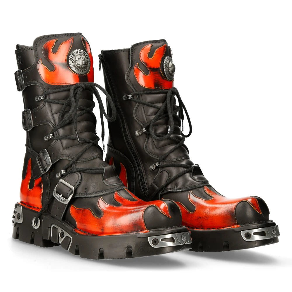 New Rocks Red New Rock Boots & Shoes | Platform & Cowboy Boots | TruClothing UK