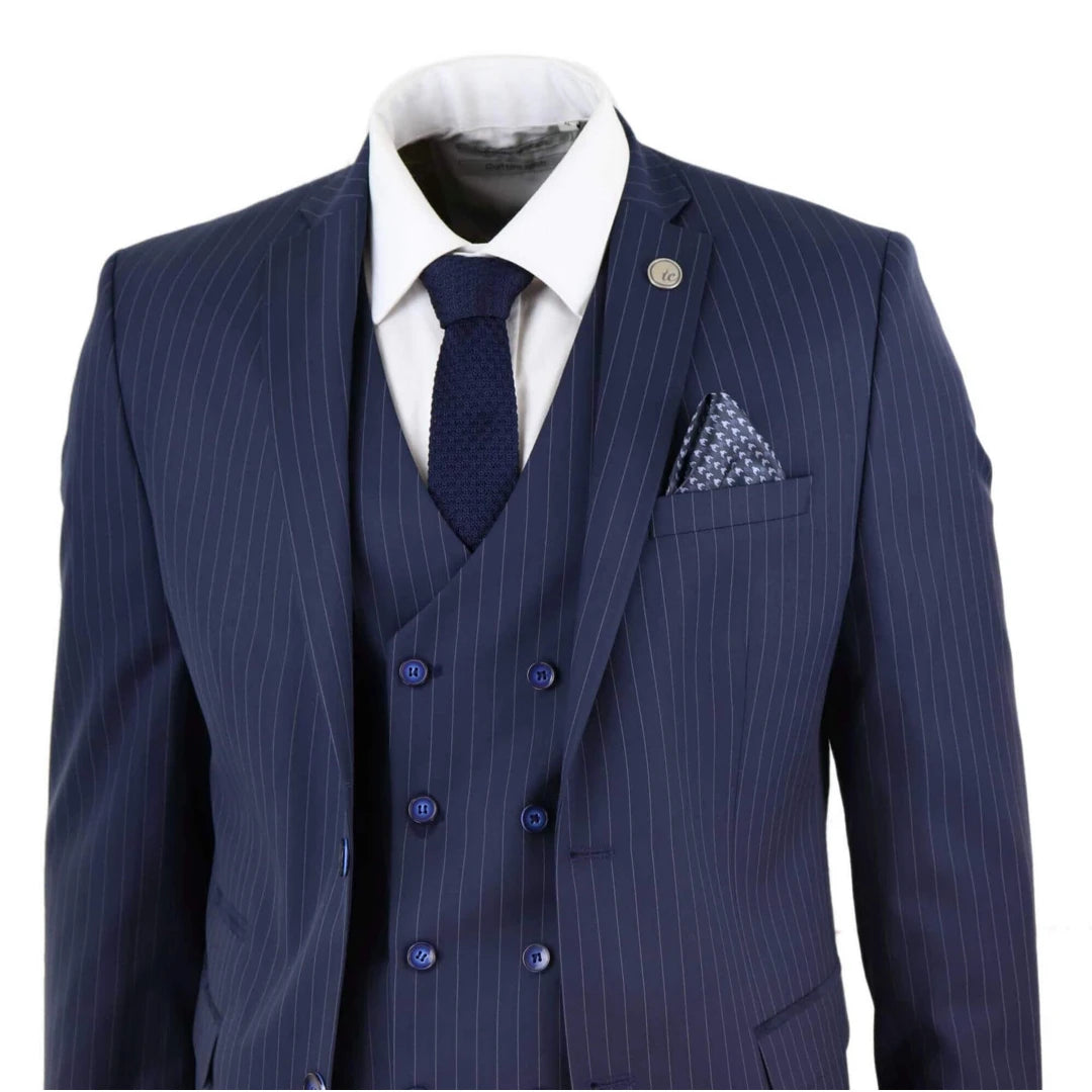 Grey Three-Piece Gangster Suit - Two-Button Men's Classic In Canada