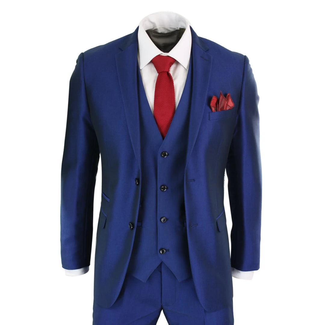 Andrew Elegant Sky Blue Party Prom Suit for Guys with One Button main image 1