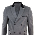 Mens 3/4 Long Double Breasted Overcoat-TruClothing