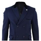 Mens 3/4 Long Double Breasted Overcoat-TruClothing