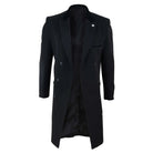 Mens 3/4 Long Double Breasted Overcoat-TruClothing