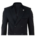 Mens 3/4 Long Double Breasted Overcoat-TruClothing