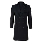 Mens 3/4 Long Double Breasted Overcoat-TruClothing