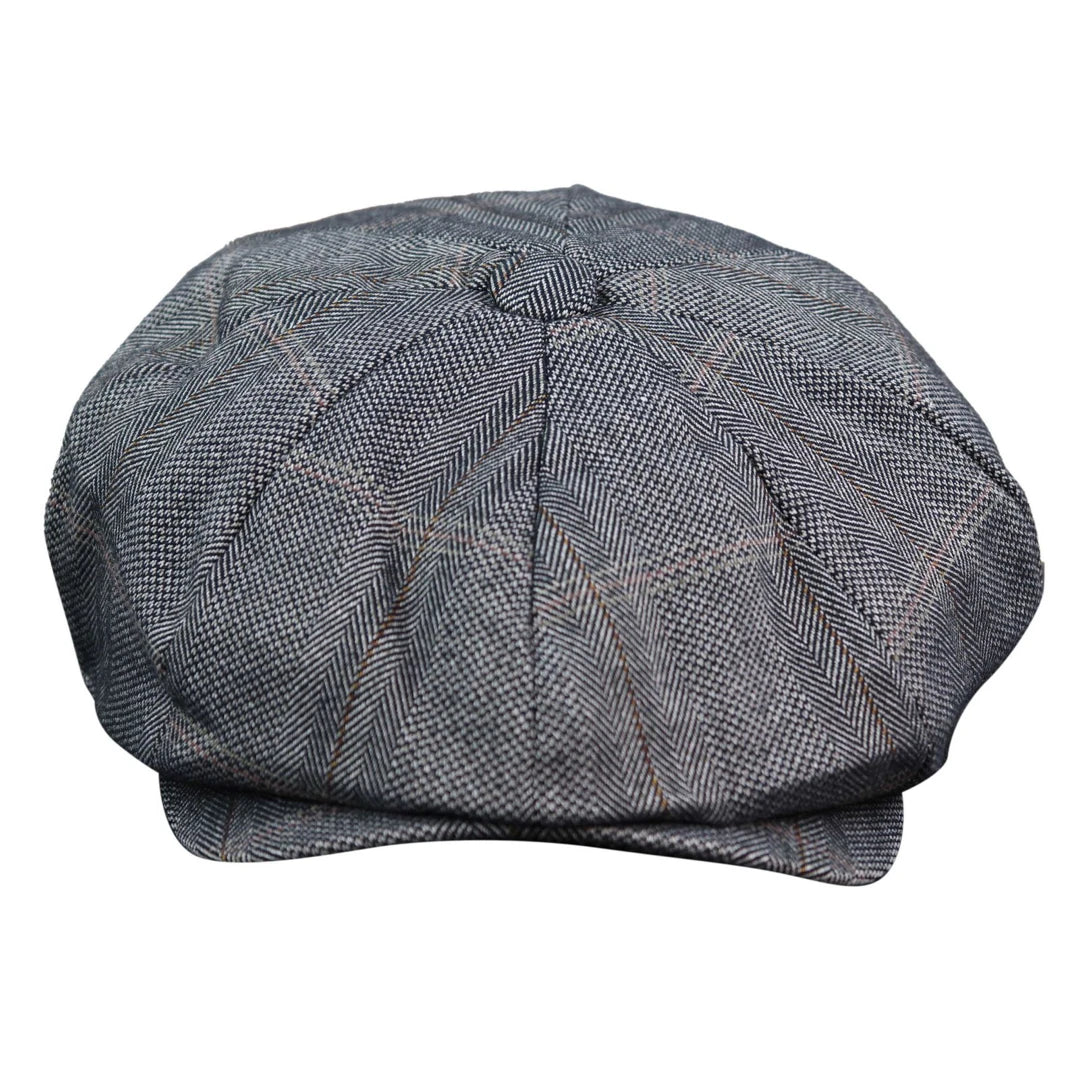 Flat cap with button sales