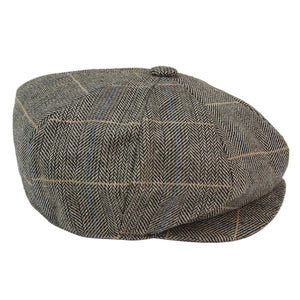 cav-baker_hat_tan-check-albert_L-XL, cav-baker_hat_tan-check-albert_S-M