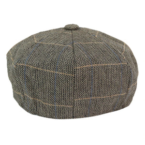 cav-baker_hat_tan-check-albert_L-XL, cav-baker_hat_tan-check-albert_S-M