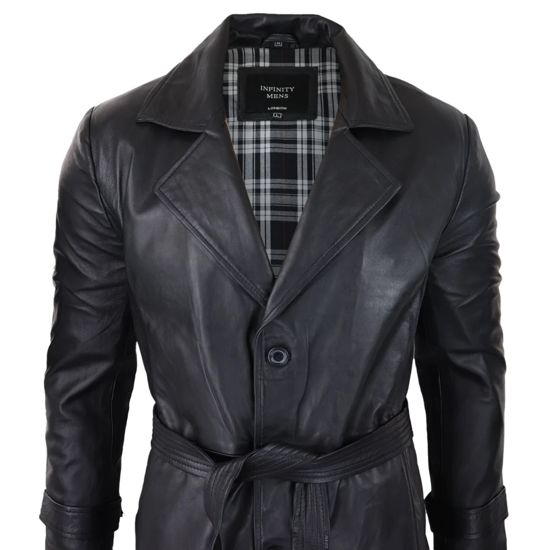 Mens black mac sales coat