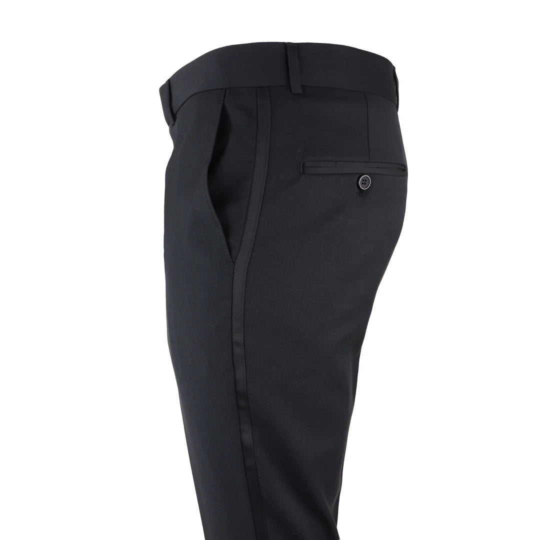 New Mens Black Tuxedo Pants Bargain Discount Waiter Server Washable  Polyester | eBay