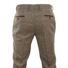 Mens Brown Tweed Suit Trousers-TruClothing