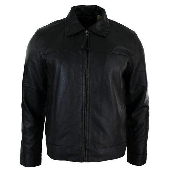 Men's Black Biker Natural Shearling Real Leather Jacket Coat – Shop Real  Leather