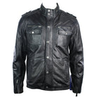 Mens Clearance Leather Jacket Vintage Classic Biker Bomber Mix-TruClothing