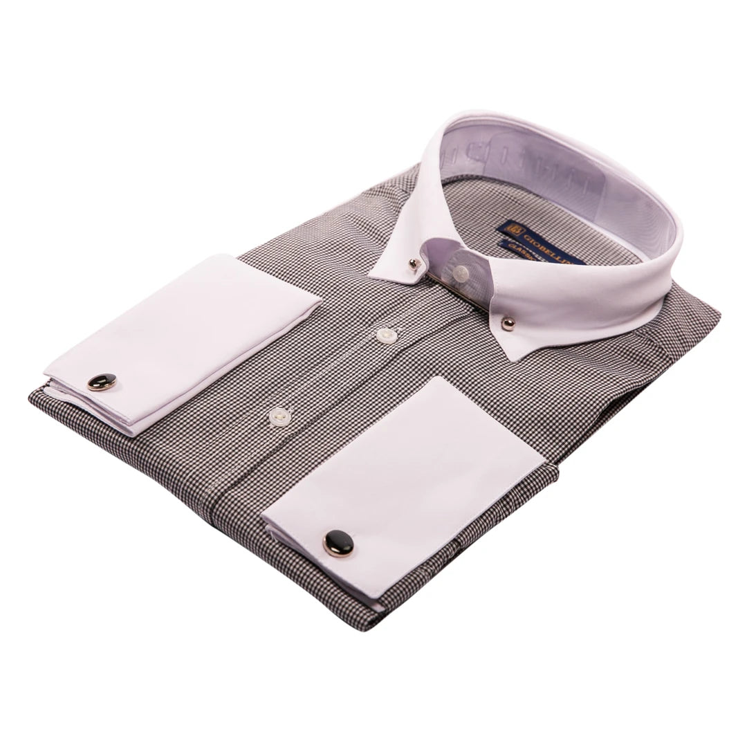 Men s Club Collar Shirt With Bar Poplin Pin TruClothing