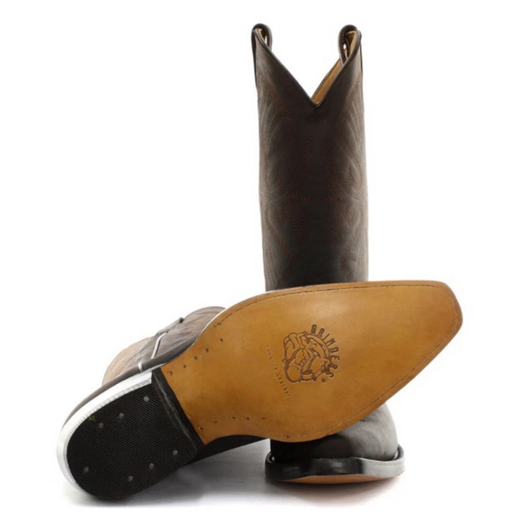 Men s Cowboy Boots Black Brown Grinders Leather Western TruClothing