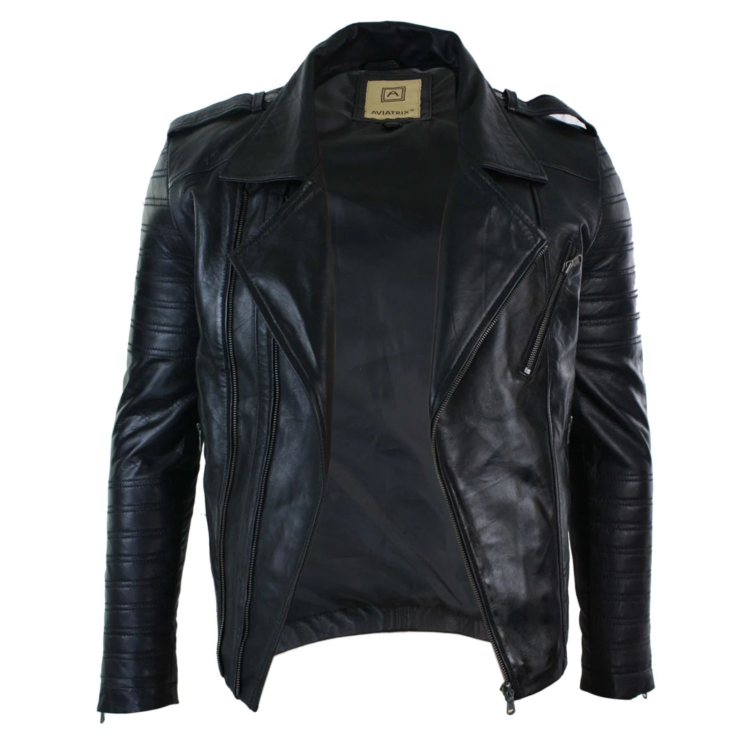 Urban leather 2025 motorcycle jacket