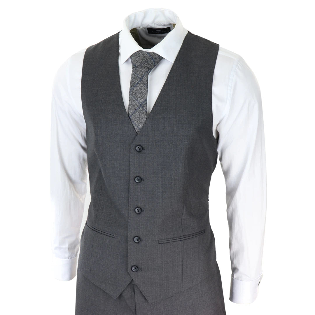 Buy Men Suits Grey 3 Piece Slim Fit Two Button Wedding Groom Party Wear Coat  Pant, Men Grey Suit, Grey Slim Fit Combination Suit Online in India - Etsy