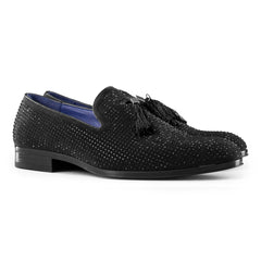Mens Diamond Dancing Shoes with Tassels-TruClothing