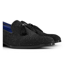 Mens Diamond Dancing Shoes with Tassels-TruClothing
