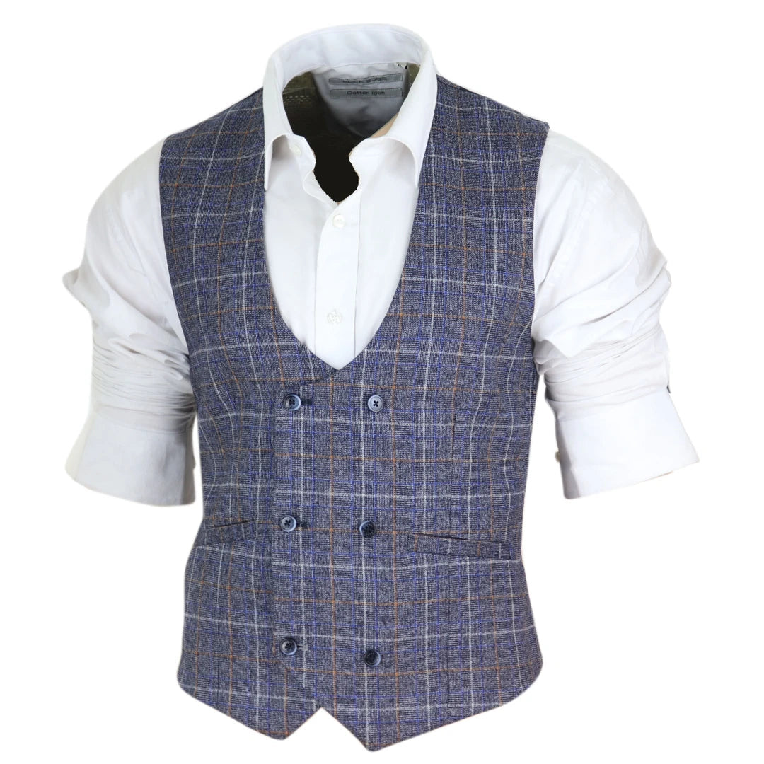 Cavani double breasted waistcoat deals