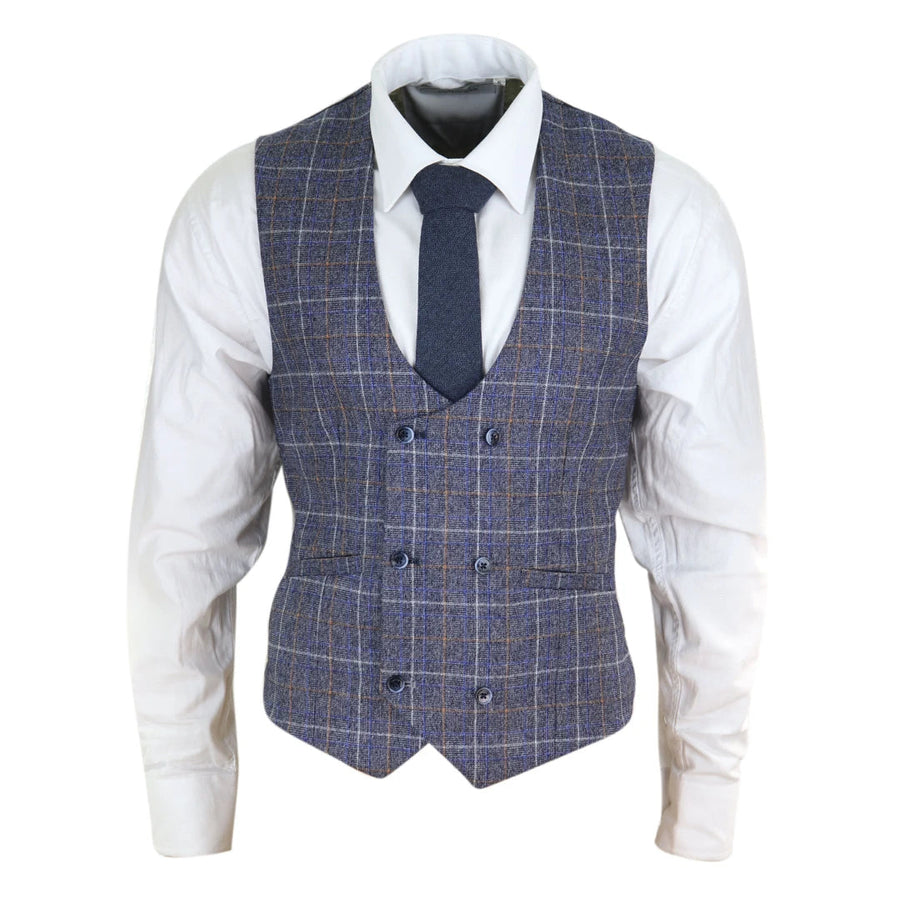 cav_waistcoat_blue-check-bonita_36, cav_waistcoat_blue-check-bonita_38, cav_waistcoat_blue-check-bonita_46, cav_waistcoat_blue-check-bonita_48