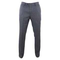 Mens Grey-Blue Vintage Trousers-TruClothing