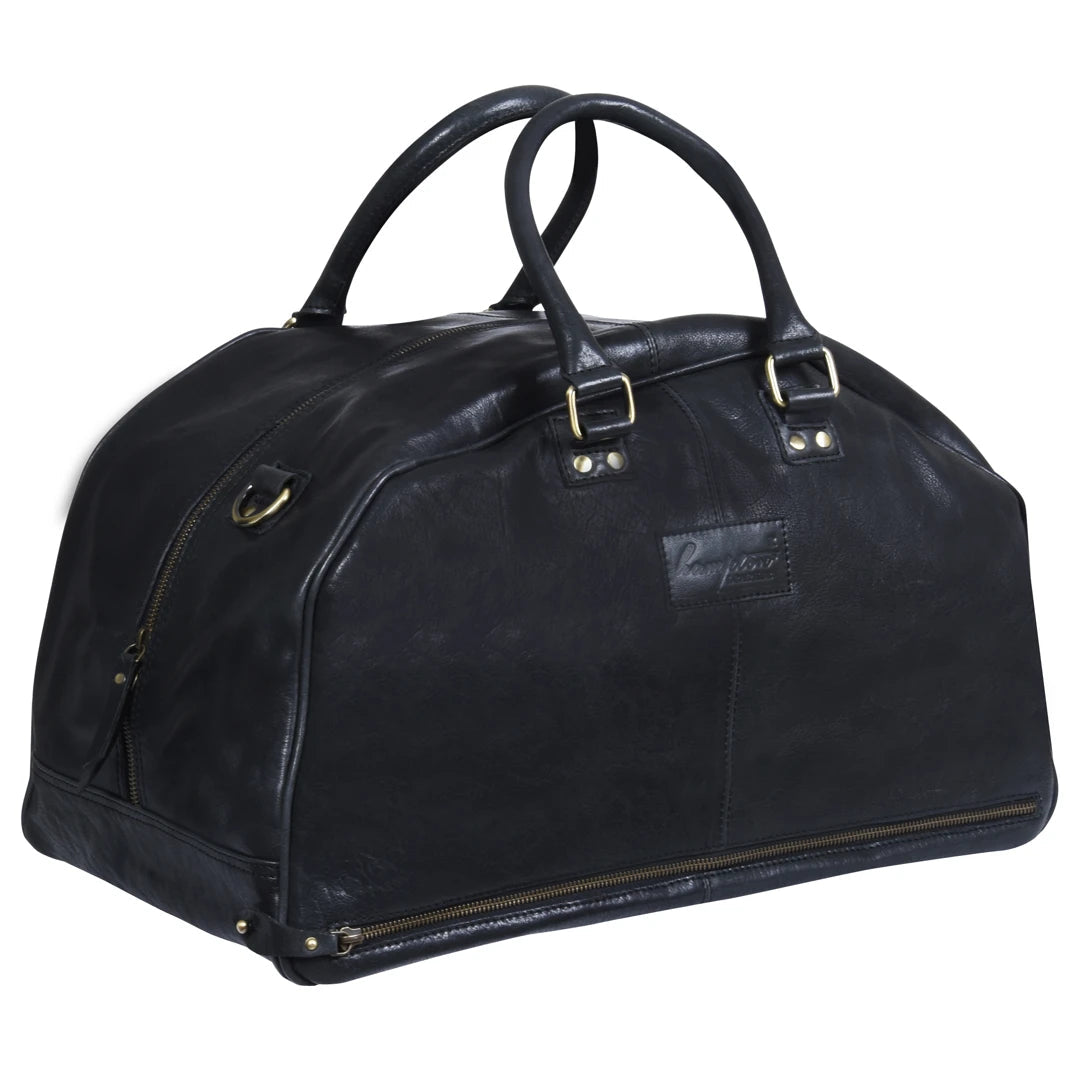 Mens Hand Made Real Leather Overnight Travel Gym Weekend Bag Duffle Carry On-TruClothing