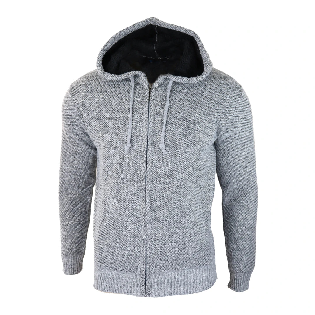 Fur lined fleece sales hoodie
