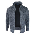 Mens Jumper Jacket Fleece Fur Lined Cardigan Knitted Warm Winter Casual Zipped-TruClothing