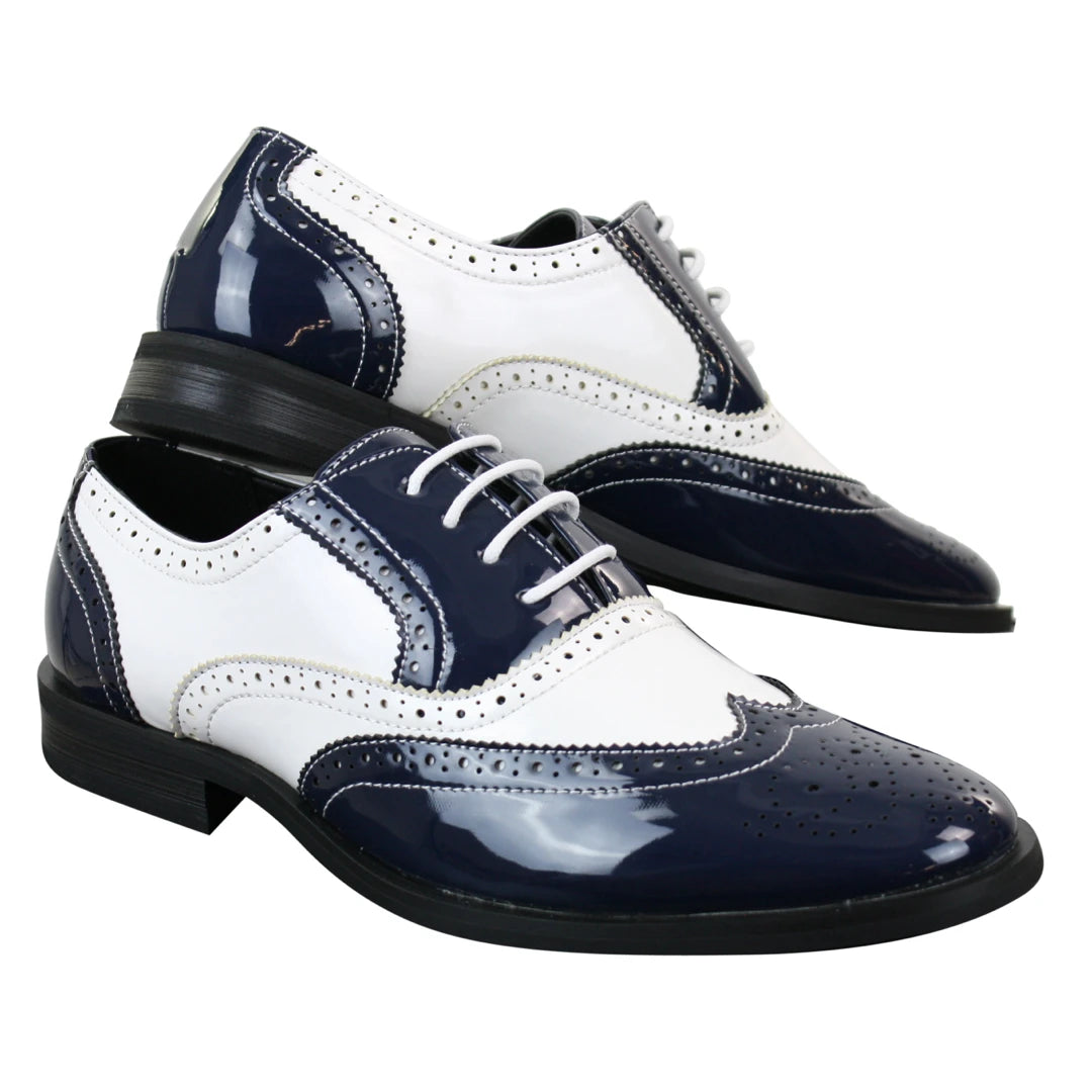 Black white brogues shop