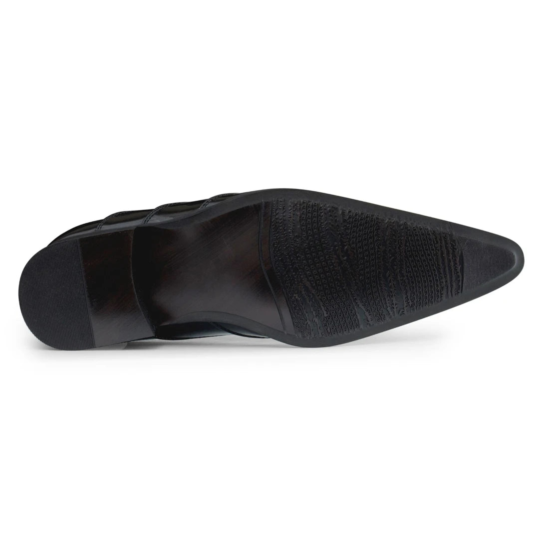 Mens pointed sales suede boots