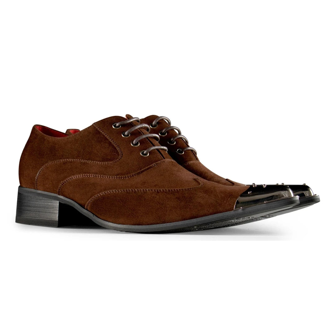 Mens pointed best sale suede shoes