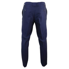 Mens Navy-Blue Trousers - Cavani Myers-TruClothing
