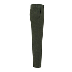Mens Olive Tweed Trousers-TruClothing