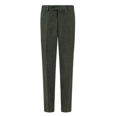 Mens Olive Tweed Trousers-TruClothing