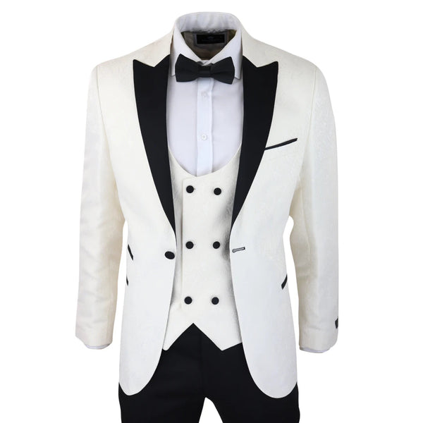 Mens white 2025 tuxedo blazer