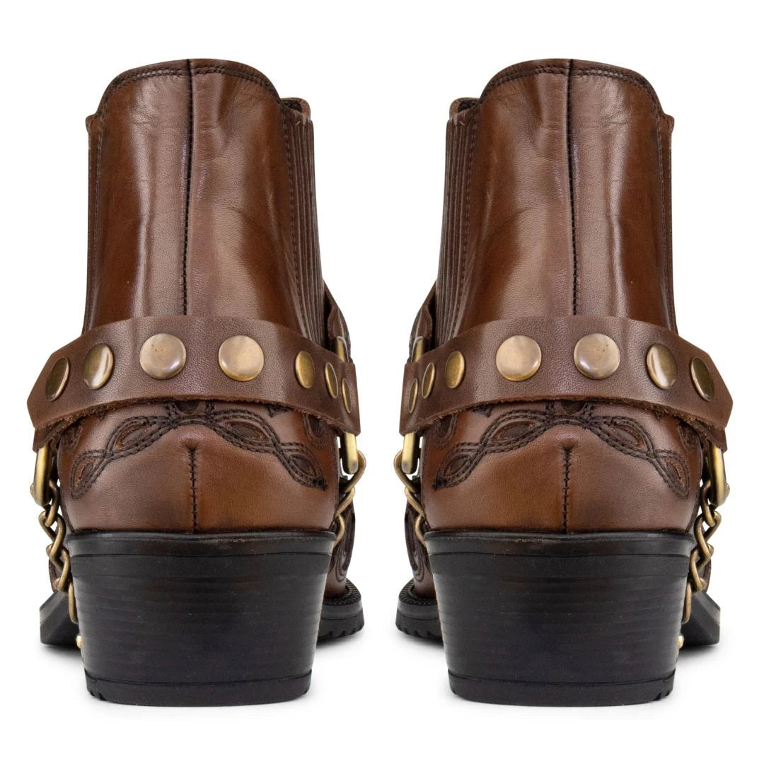 Men's genuine sales leather ankle boots