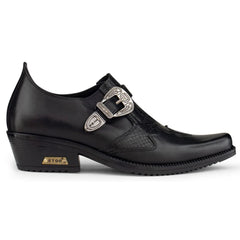 Mens Real Leather Riding Shoes with Buckle-TruClothing