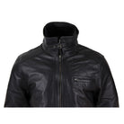 Mens Real Leather Safari Jacket Coat Double Zip Classic Hunting Winter-TruClothing