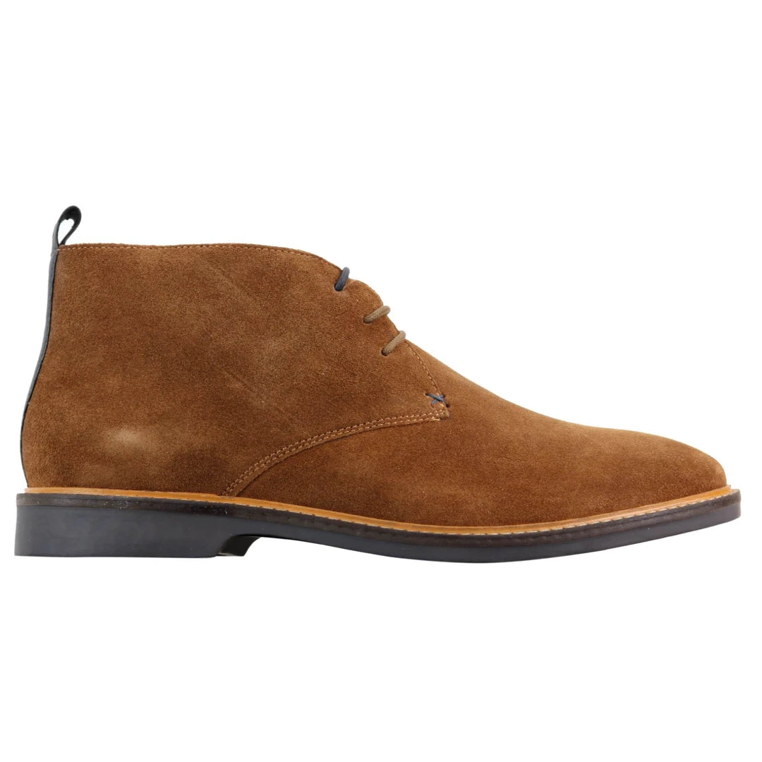 Cavani Sahara Men s Suede Slip On Ankle Boots Chelsea TruClothing