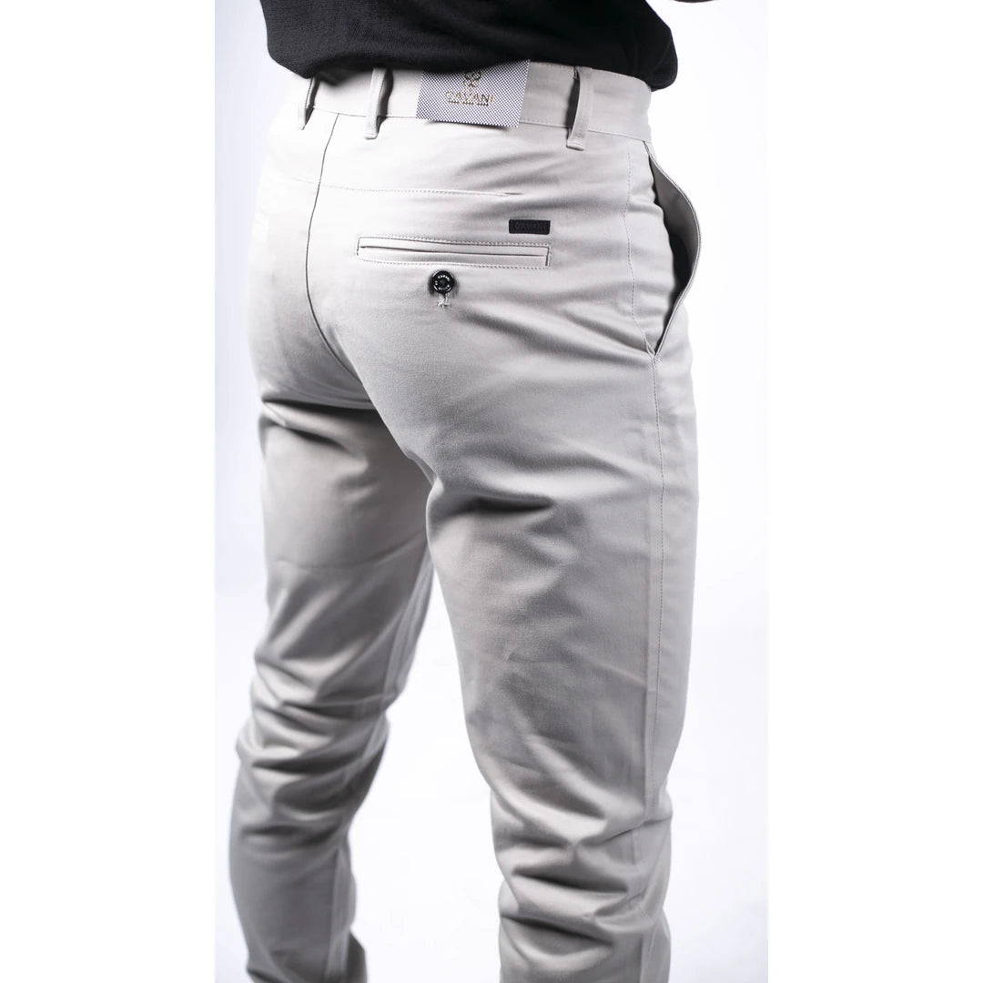 Pantaloni Uomo Elasticizzati Lavoro Pantaloni Uomo Elasticizzati Rugby Smart Casual - Vita Con Coulisse E Bottoni, Taglie 30-50, UK Pantaloni Cargo Uomo Slim - Foto 9
