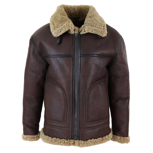 Men's sheepskin aviator jacket online